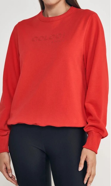 Blusao moletom Colcci vermelho Ref 13424