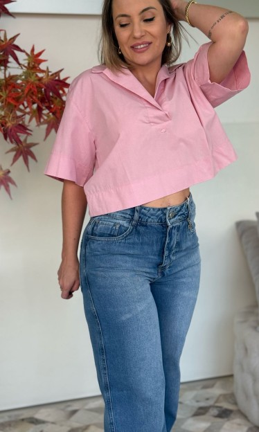 Blusa Ampla Gola Polo Colcci 