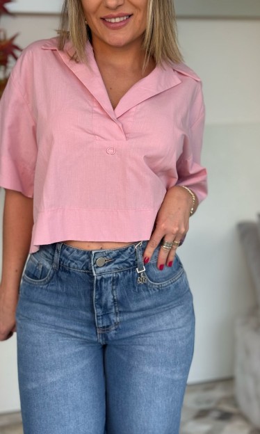 Blusa Ampla Gola Polo Colcci 