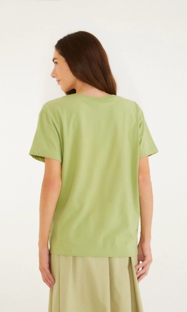 T-Shirt Fit Bouquet Tropical Verde Farm Ref 15090