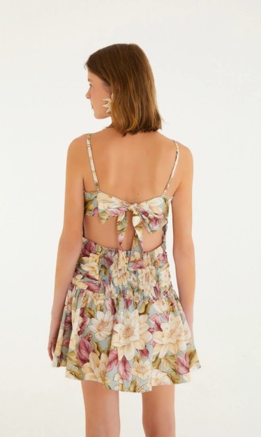 Vestido Curto Sem Alças Serena Farm Ref 15086