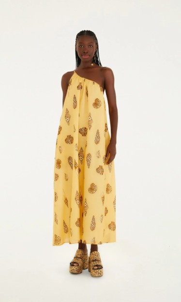 Vestido Longo Concha Pintada Farm Ref 15146