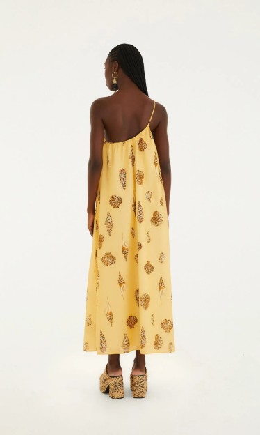 Vestido Longo Concha Pintada Farm Ref 15146