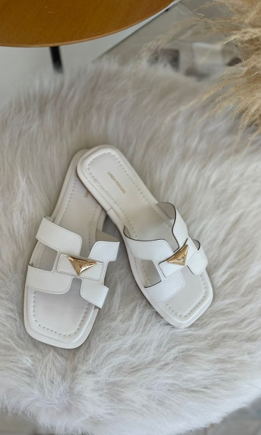 Rasteira H Com Enfeite Lança Perfume Ref 15259