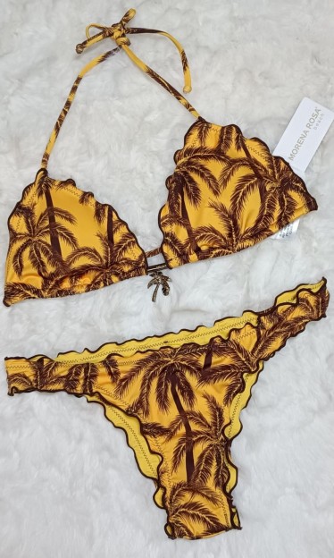 Biquini Cortininha Detalhe Passante Morena Rosa Ref 7773