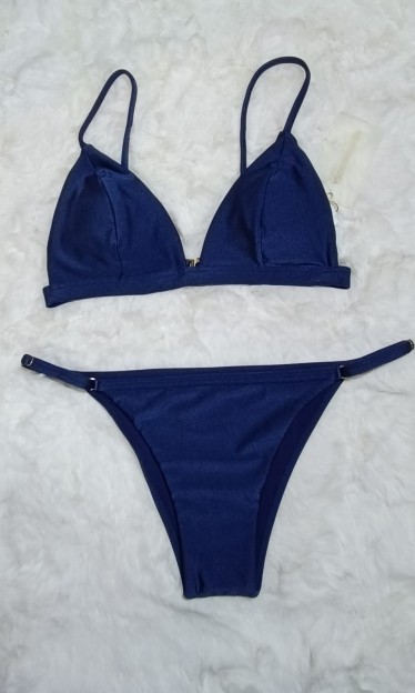 Biquini Cortininha Detalhe Fecho Morena Rosa Ref 7777 