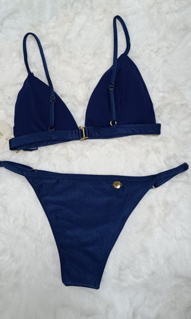 Biquini Cortininha Detalhe Fecho Morena Rosa Ref 7777 