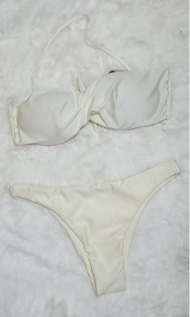 Biquini Tomara Que Caia Com Torção Off Morena Rosa Ref 8499