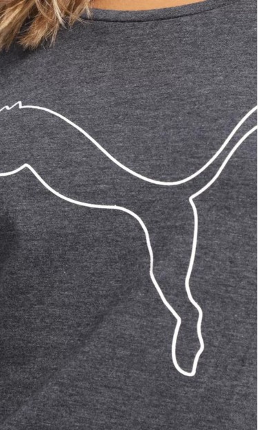 Camiseta Performance Heather Cat Tee Puma