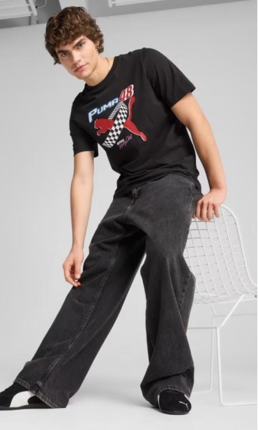 Camiseta M/C graphics Puma moto tee blac Ref 13477