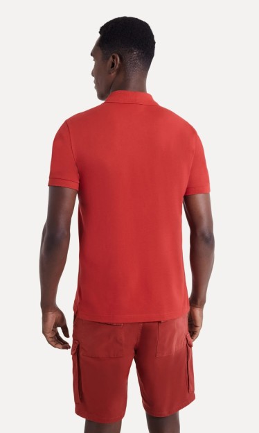 Polo Piquet Classica Reserva Vermelha Ref 9390