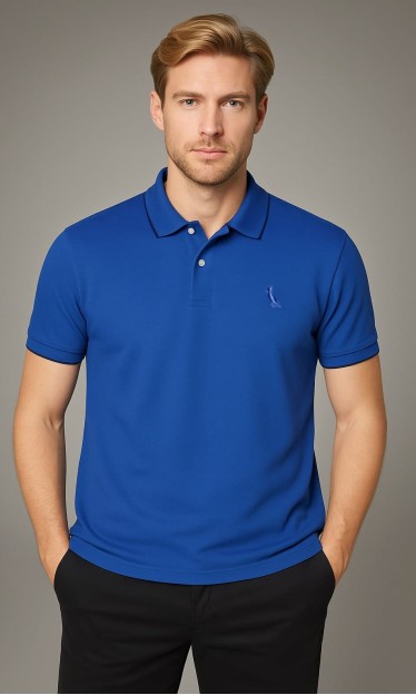 Camiseta Polo Piquet Classica Reserva Azul