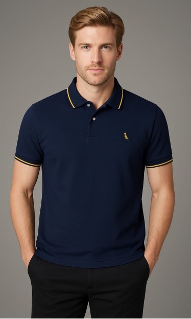 Polo Enxuto Novo Friso Reserva Preto Ref 16103