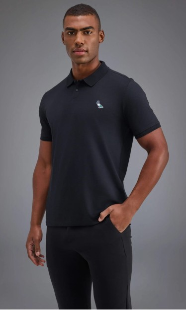 Polo Piquet Patch Tricolor Reserva Preto Ref 16531