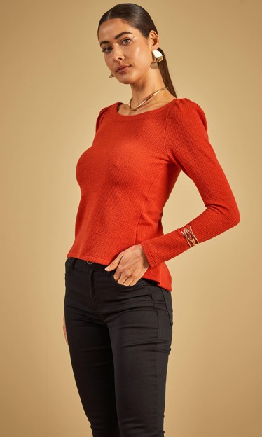 Blusa Com Abertura Nas Costas Sommer