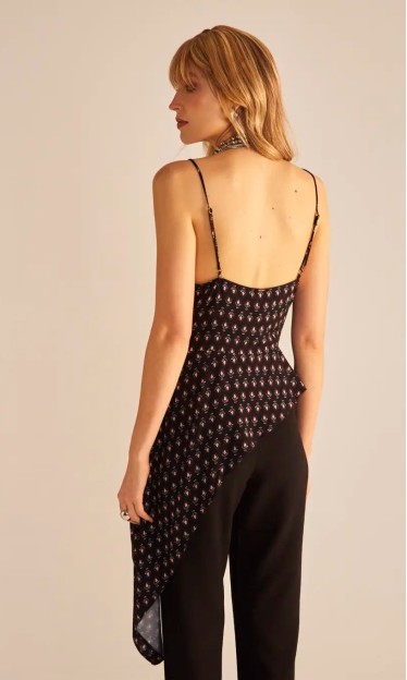 Blusa Assimétrica Com Estampa Floral Sommer Ref 14536