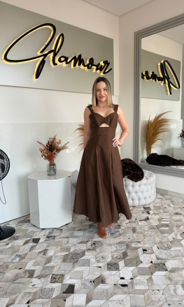 Vestido Linho Sommer Ref 14640