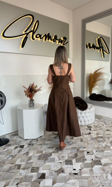 Vestido Linho Sommer Ref 14640