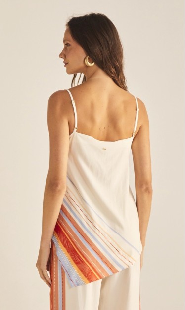 Blusa Estampada Listrada Sommer Ref 15407