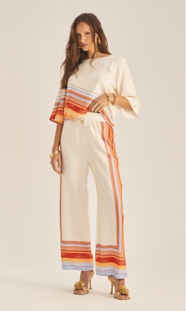 Camiseta Estampada Listrada Sommer Ref 15405