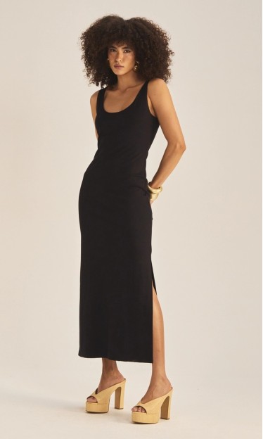 Vestido Sommer Longo Preto Ref 5607