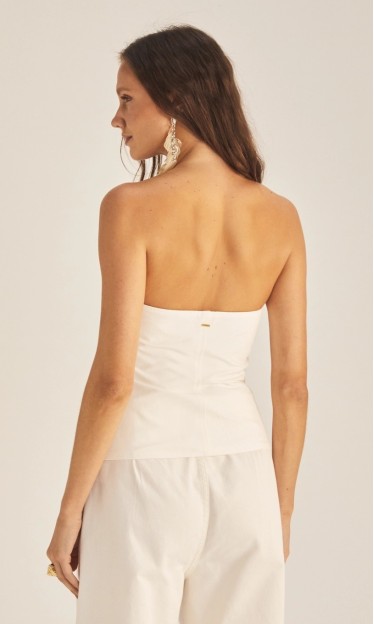 Blusa Sem Alça Com Detalhes Sommer Off Shell Ref 7011